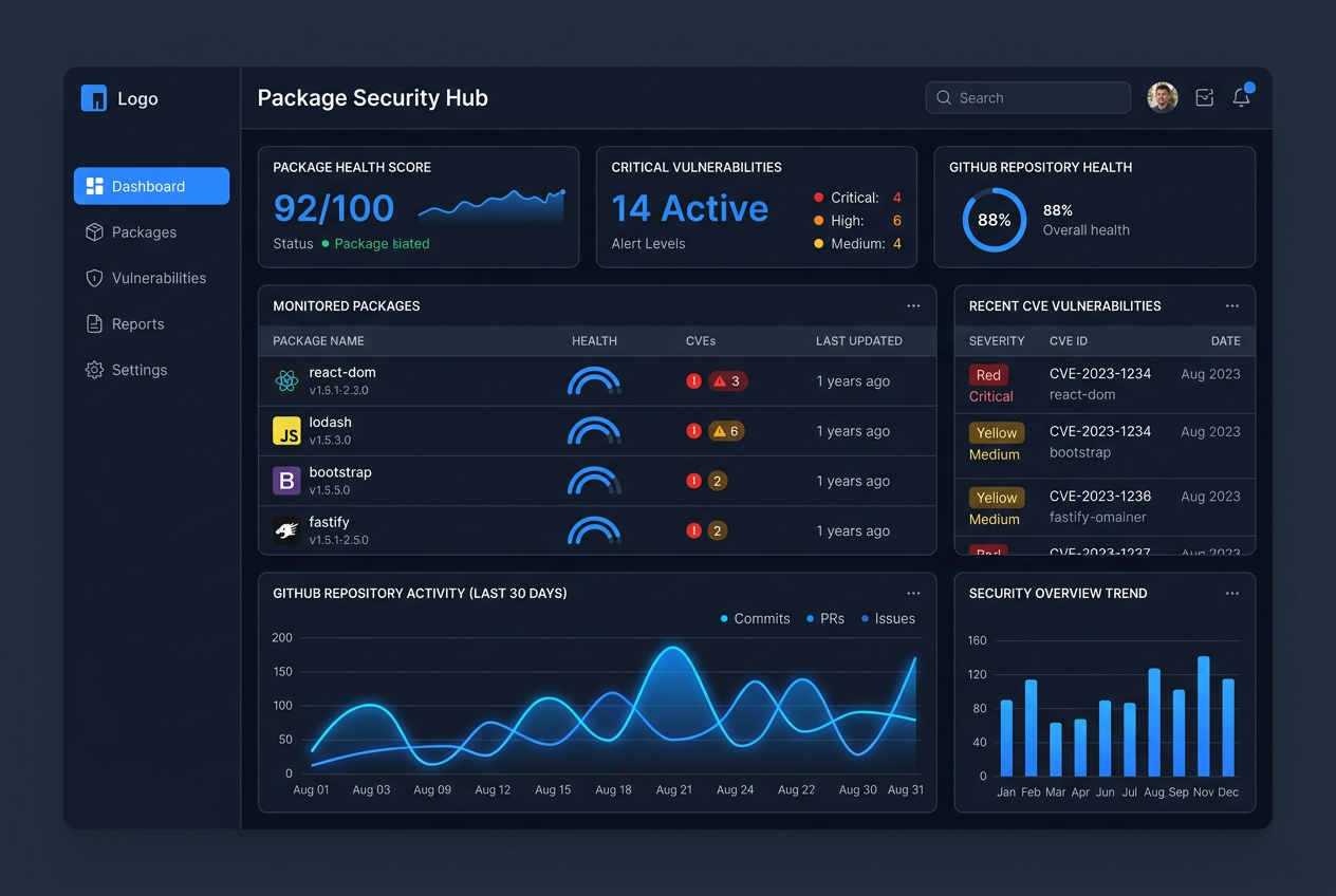 CI Secure dashboard preview